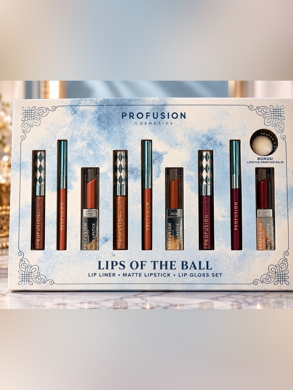 Profusion Cosmetics Lips of the Ball - Brown, Copper & Berry Lip Set